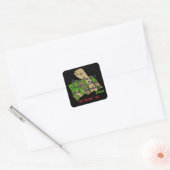 Vrij Libië Vierkante Sticker (Envelop)