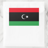 Vrij Libië vlag Rechthoekige Sticker (Tas)