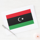 Vrij Libië vlag Rechthoekige Sticker (Envelop)