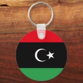 Vrij Libië vlag Sleutelhanger (Voorkant)
