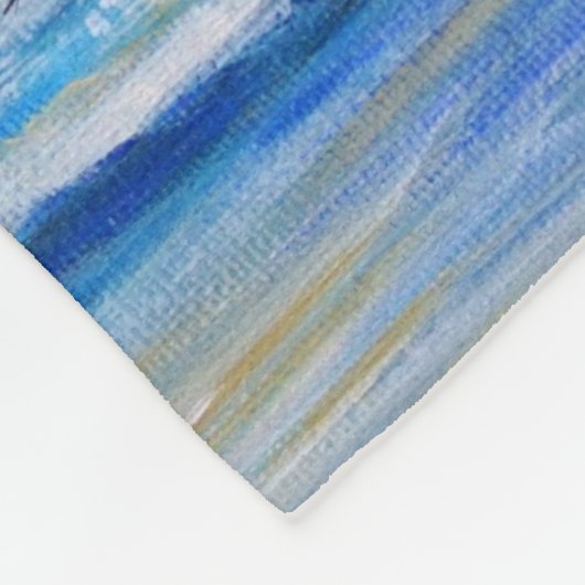 Vrij lopen door het Zee schilderen Fleece Deken (Hoek)