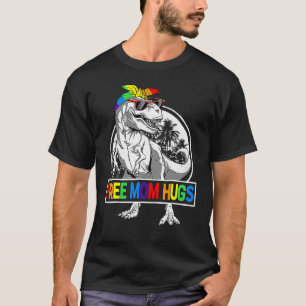 Vrij mam Hugs Mamasaurus Dinosaur Rex Ally Rainbow T-shirt