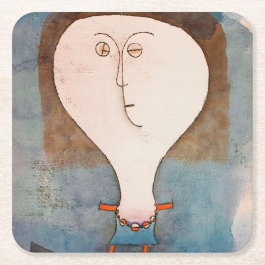 Vrij meisje, Klee Kartonnen Onderzetters (Voorkant)