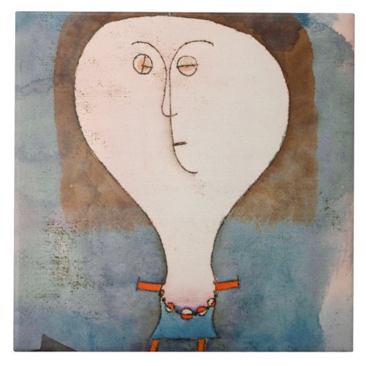 Vrij meisje, Klee Tegeltje (Voorkant)