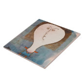 Vrij meisje, Klee Tegeltje (Zijkant)