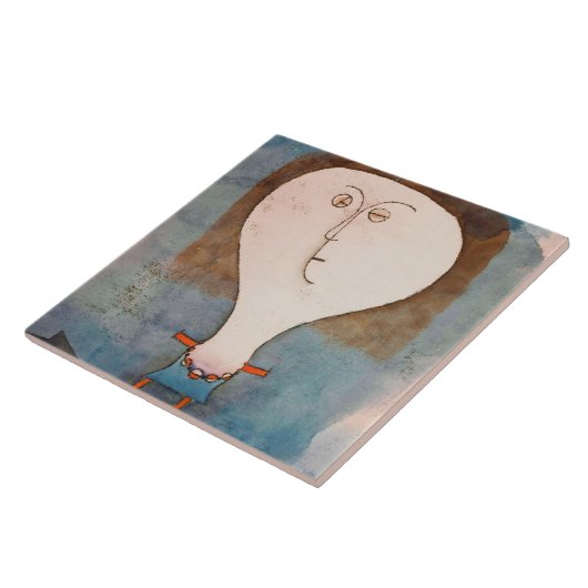 Vrij meisje, Klee Tegeltje (Zijkant)