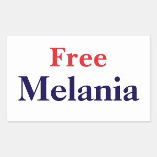 Vrij Melania Rechthoekige Sticker