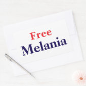 Vrij Melania Rechthoekige Sticker (Envelop)