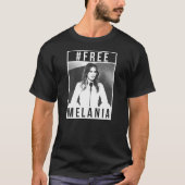 Vrij Melania (T-shirt van Mannen) Donker T-shirt (Voorkant)