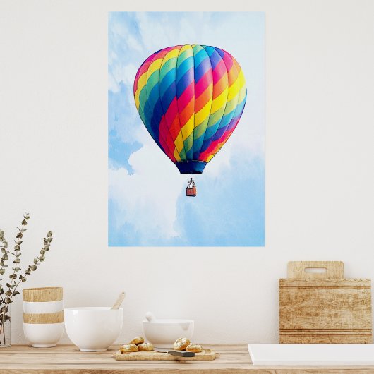 Vrij mijn luchtballon! poster (Keuken)