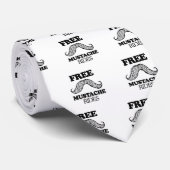 VRIJ MUSTACHE RIDES T-shirt Stropdas (Opgerold)