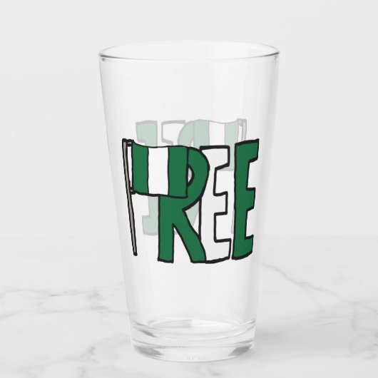 Vrij Nigeria Glas (Voorkant)
