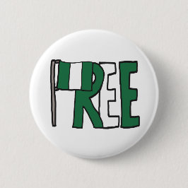 Vrij Nigeria Ronde Button 5,7 Cm