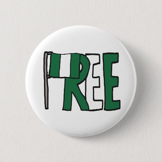 Vrij Nigeria Ronde Button 5,7 Cm (Voorkant)