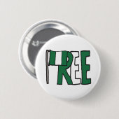 Vrij Nigeria Ronde Button 5,7 Cm (Voorkant /achterkant)