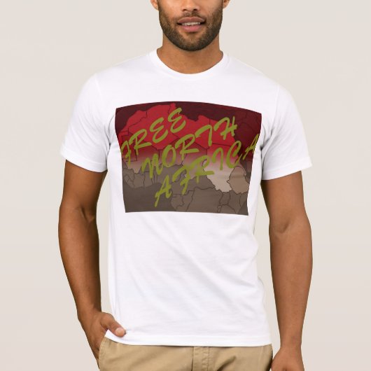 VRIJ NOORD-AFRIKA T-SHIRT (Voorkant)