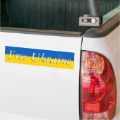 Vrij Oekraïne Bumpersticker (Op Truck)