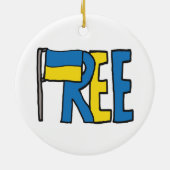 Vrij Oekraïne Keramisch Ornament (Achterkant)