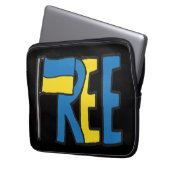 Vrij Oekraïne Laptop Sleeve (Voorkant Links)