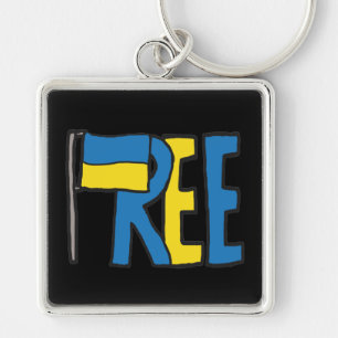 Vrij Oekraïne Sleutelhanger