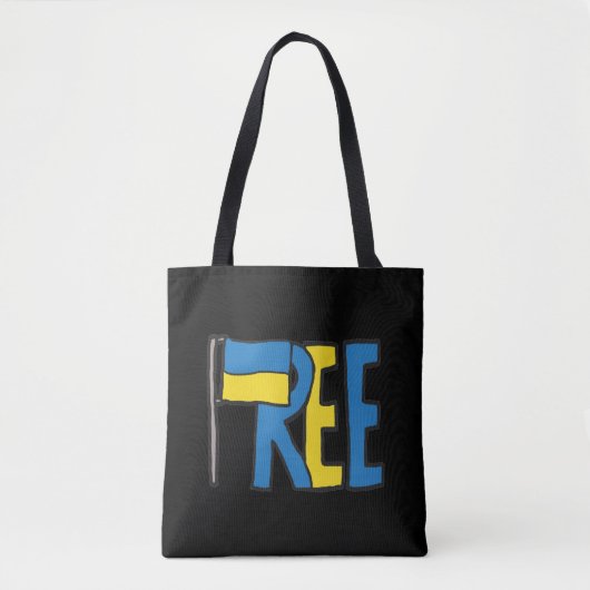 Vrij Oekraïne Tote Bag (Voorkant)