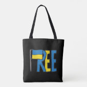 Vrij Oekraïne Tote Bag (Achterkant)