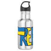 Vrij Oekraïne Waterfles (Voorkant)