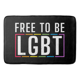 Vrij om LGBT biseksuele Gay Pride te zijn Badmat
