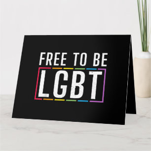 Vrij om LGBT biseksuele Gay Pride te zijn Kaart
