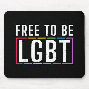 Vrij om LGBT biseksuele Gay Pride te zijn Muismat