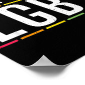 Vrij om LGBT biseksuele Gay Pride te zijn Poster (Hoek)