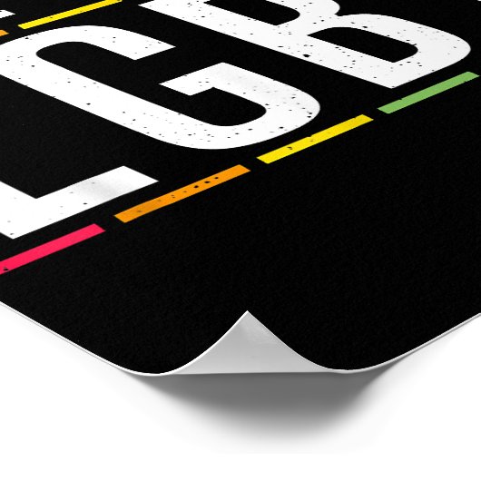 Vrij om LGBT biseksuele Gay Pride te zijn Poster (Hoek)