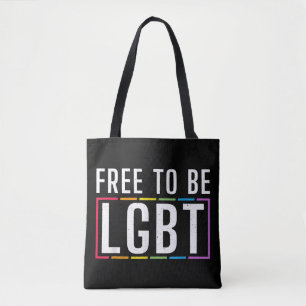 Vrij om LGBT biseksuele Gay Pride te zijn Tote Bag