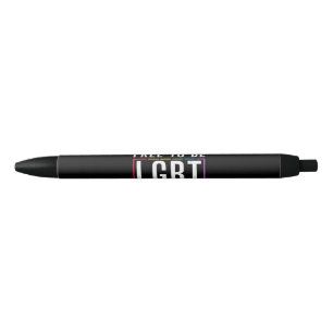 Vrij om LGBT biseksuele Gay Pride te zijn Zwarte Inkt Pen