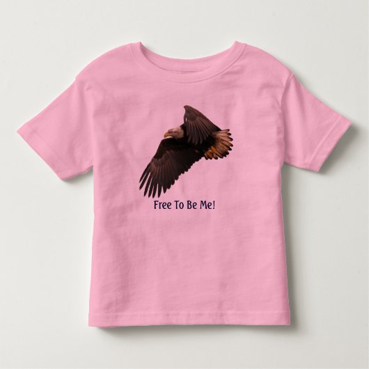 VRIJ OM MIJ TE ZIJN Flying Bald Eagle Kinder Shirt (Voorkant)