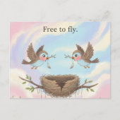 Vrij om te vliegen Kaart Scheiden (Voorkant)