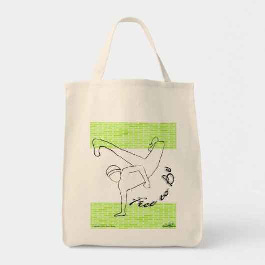 Vrij om te zijn: B-Boy Tote Bag (Voorkant)