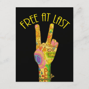 Vrij op het laatste feestje kaart