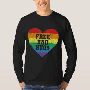 Vrij pa Hugs Pride Lgbt Gay Proud Dad Lgbt Parent T-shirt