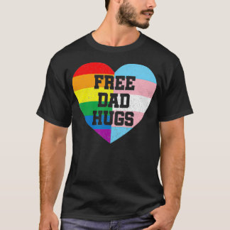 Vrij pa Hugs Pride LGBT Rainbow Flag Familie T-shirt