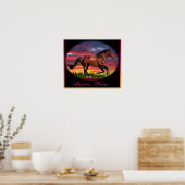 vrij paardenkunst poster (Keuken)