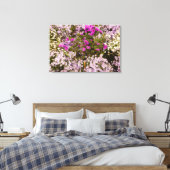 Vrij paars, lila en wit bloesdoek canvas afdruk (Insitu (Slaapkamer))