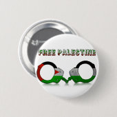 Vrij Palestijns handboeien Ronde Button 5,7 Cm (Voorkant /achterkant)