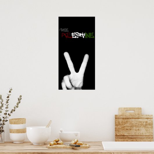 Vrij Palestijns Poster (Keuken)