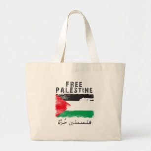 Vrij Palestijns shirt Grote Tote Bag