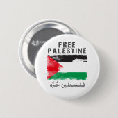 Vrij Palestijns shirt Ronde Button 5,7 Cm (Voorkant /achterkant)