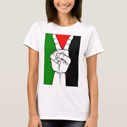 Vrij Palestijns shirt (voor vrouwen) (Voorkant)