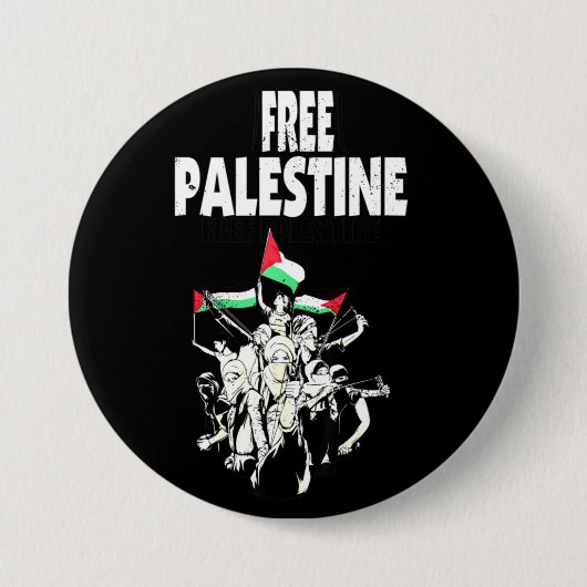 Vrij Palestijns verzet Ronde Button 7,6 Cm (Voorkant)