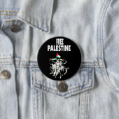 Vrij Palestijns verzet Ronde Button 7,6 Cm (In situ)