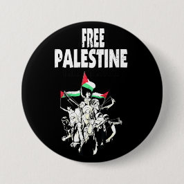 Vrij Palestijns verzet Ronde Button 7,6 Cm